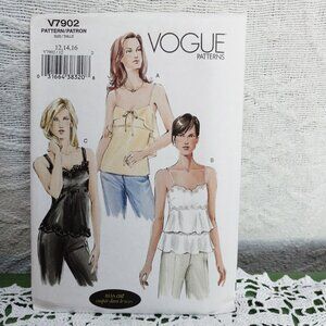 Vogue # V7902 Sewing Pattern Sz 12, 14, 16 NIP NEW Uncut/Unused